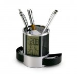 Relógio com Porta Caneta.