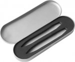 Estojo para 2 canetas, material de metal.