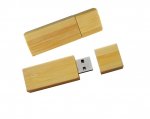 Pen drive de 4 Gb, corpo de bambu.