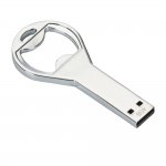 Pen drive abridor de metal com capacidade 4GB.