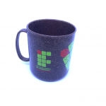 Caneca personalizada, em fibra de côco, com 500ml.