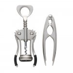 Kit saca rolha e quebra nozes + estojo