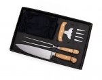 Kit Para Churrasco Com Avental - 4 Pçs