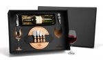 Kit Queijo E Vinho Com Espaço Para Garrafa - 9 Pçs