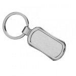 Chaveiro de metal retangular.