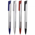 Caneta de plástico.