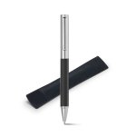 Caneta esferográfica de metal.