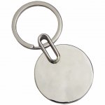 Chaveiro metal redondo.