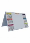 Calendario Plástico na Cor branca.