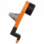 Suporte de celular veicular de plástico resistente emborrachado. 