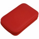 Kit manicure e pincel, em estojo de couro sintético, com 9 peças ao todo.