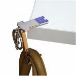 Porta bolsa em formato de uniforme de futebol, dobrável de metal.